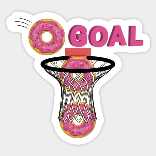 Donuts Basketball Hoop Sticker